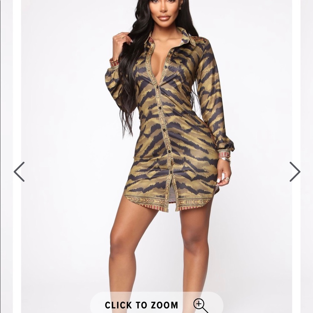 Tiger Print Mini Dress